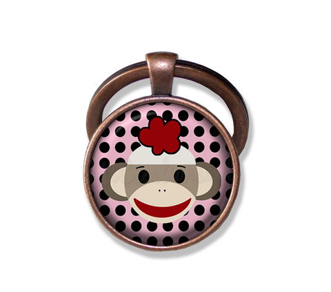 Sock Monkey Polka Dots