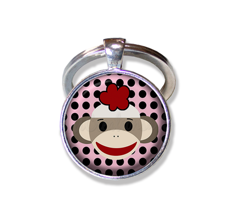 Sock Monkey Polka Dots
