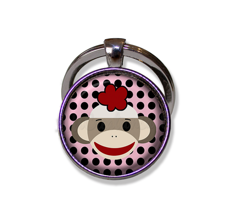 Sock Monkey Polka Dots