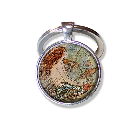 Vintage Art Mystical Mermaid