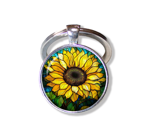 Faux Stained Sunflower