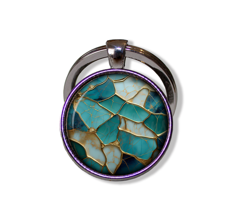Faux Kintsugi Style Turquoise