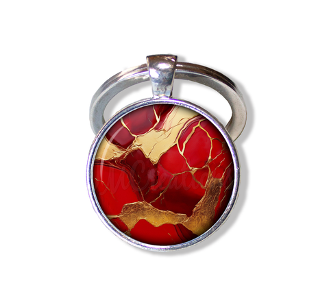 Faux Kintsugi Style Red