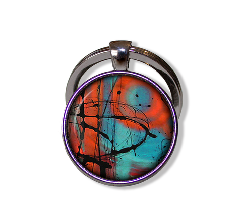 Abstract Splash Orange Blue