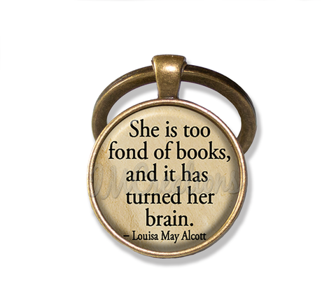 Alcott Books Quote "...too fond of books..."