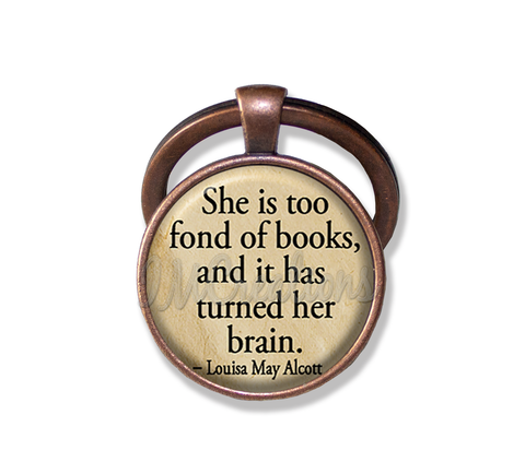 Alcott Books Quote "...too fond of books..."