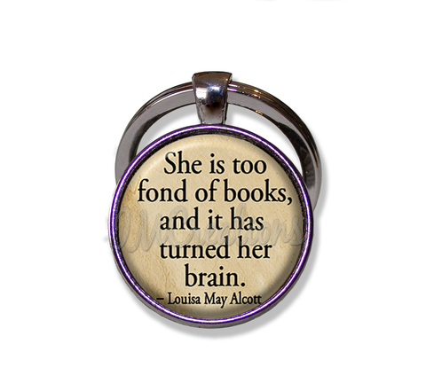 Alcott Books Quote "...too fond of books..."