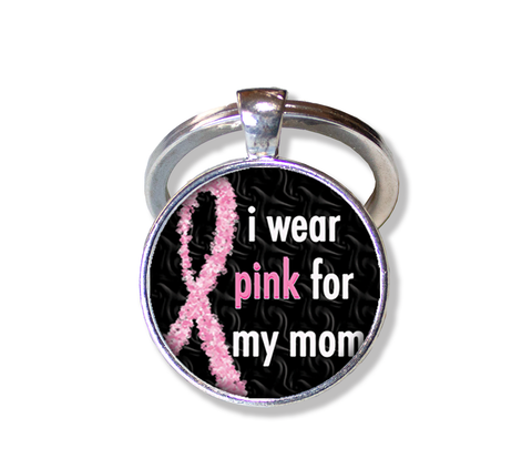 I Wear Pink For Mom Cancer Awareness