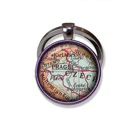 Vintage Map of Prague