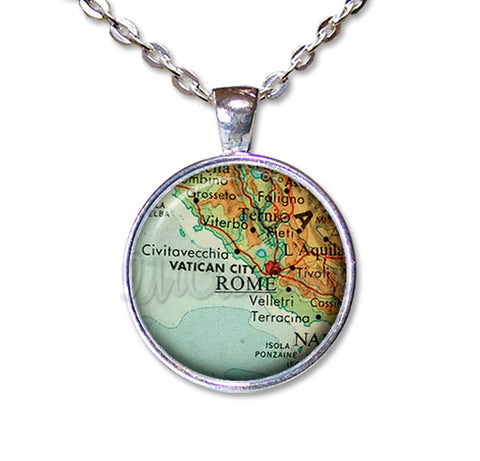 Vintage Rome Italy Map