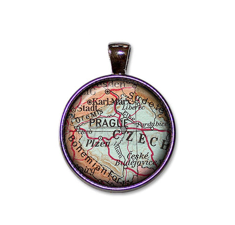 Vintage Map of Prague