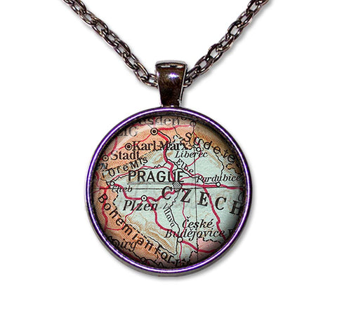 Vintage Map of Prague