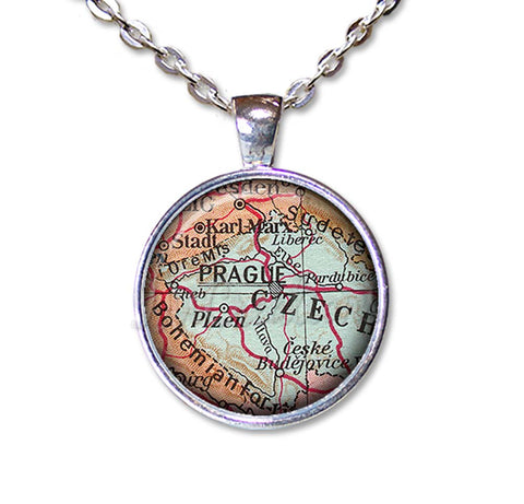 Vintage Map of Prague