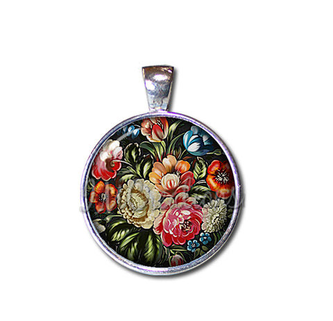 Zhostovo Style Flower Bloom