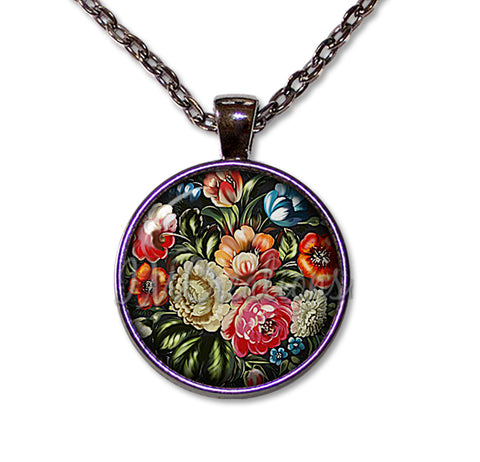 Zhostovo Style Flower Bloom