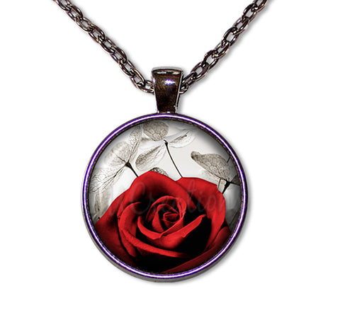 Red Rose and Money Plant