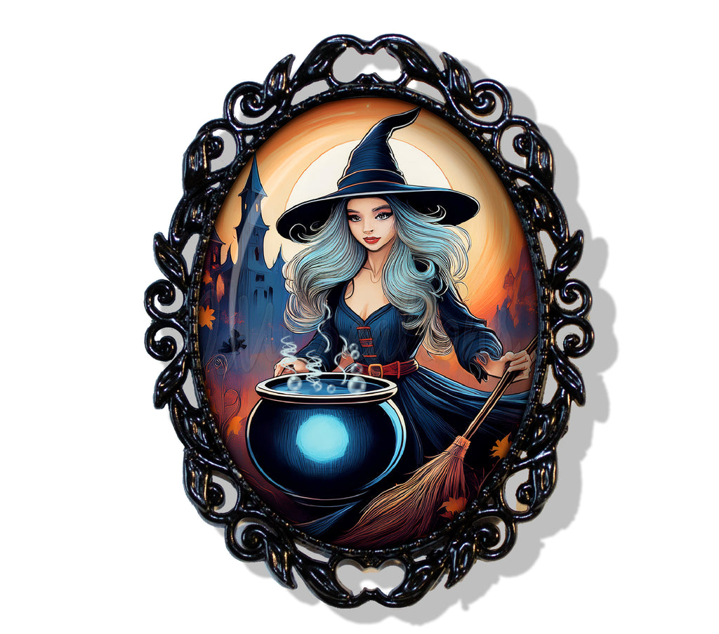 Witch and Bubbly Cauldron