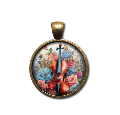 Colorful Shabby Chic Cello