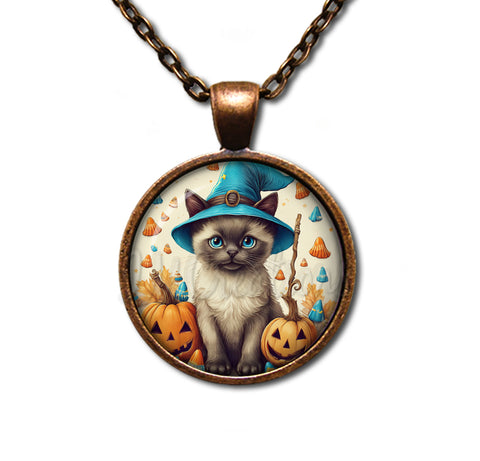 Halloween Siamese Kitten in Costume