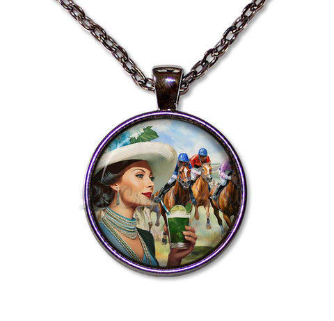 Vintage Style Horse Racing Mint Drink