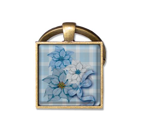 Blue Poinsettia Holidays