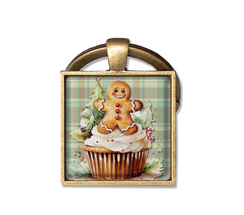 Gingerbread Man Cupcake