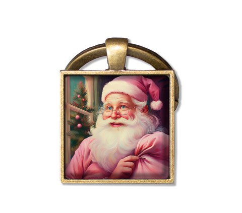 Pink Suited Santa Claus