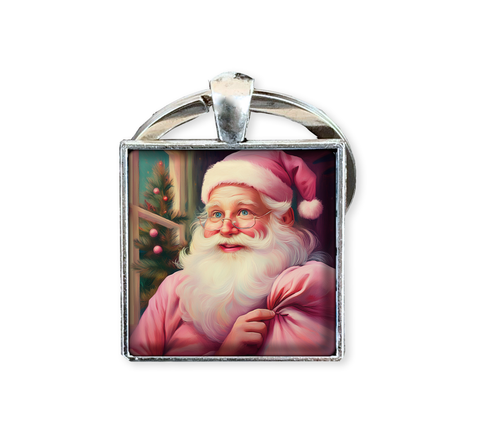 Pink Suited Santa Claus