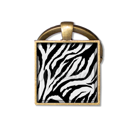 Zebra Animal Print Pattern (Square)