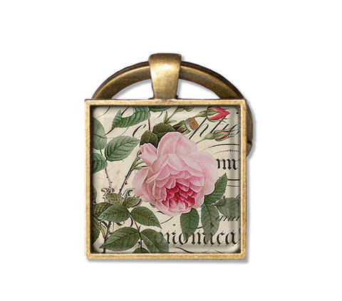 Vintage Pink Rose Collage