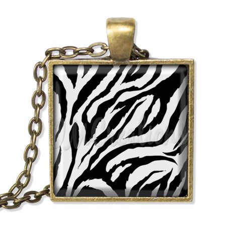 Zebra Animal Print Pattern (Square)