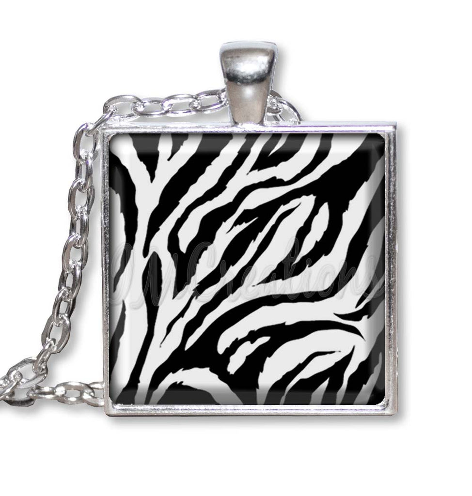 Zebra Animal Print Pattern (Square)