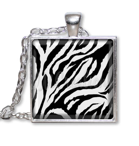 Zebra Animal Print Pattern (Square)