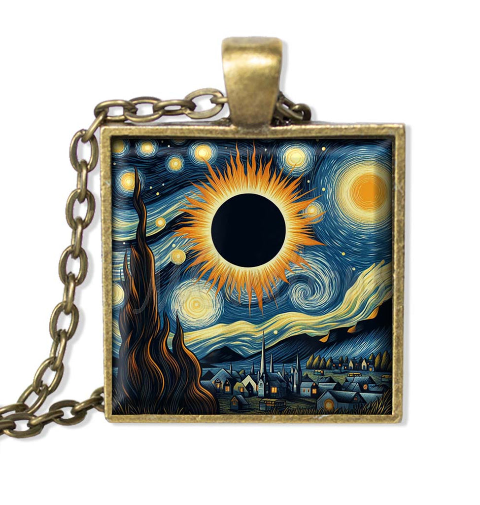 Starry Night Total Solar Eclipse