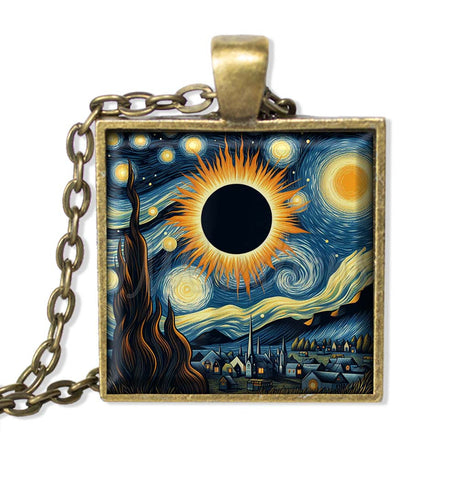 Starry Night Total Solar Eclipse