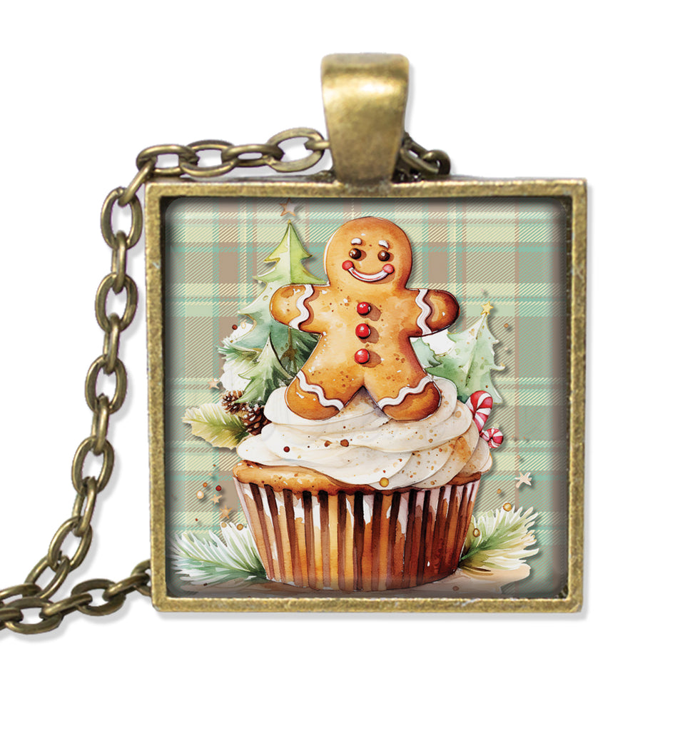 Gingerbread Man Cupcake