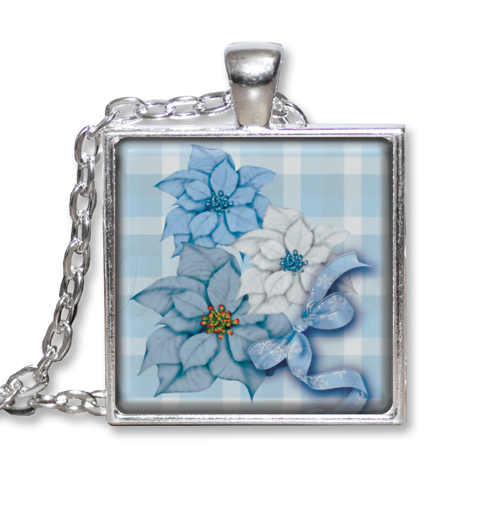 Blue Poinsettia Holidays