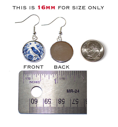 Pretty Delft Style Bird and Floral