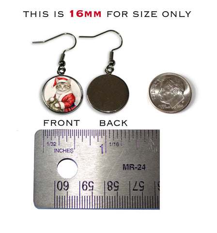 Santa Tabby Cat with Sack