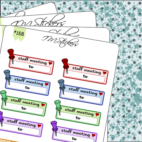 Staff or Manager Meeting Reminders