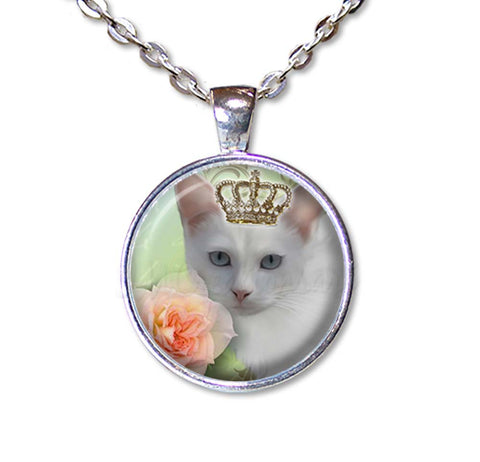White Cat Crowned