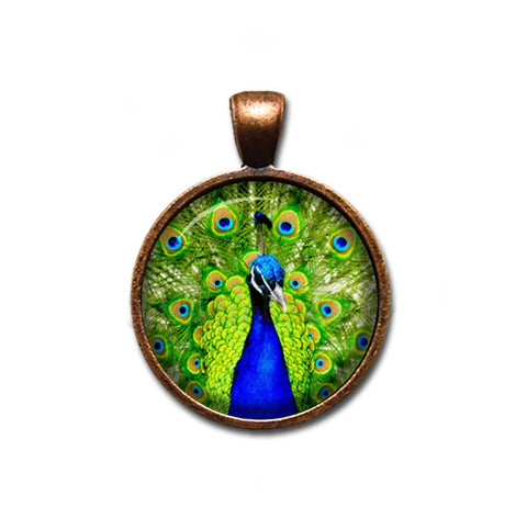 Peacock Feather in Blues and Greens