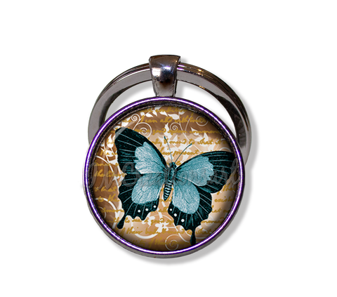 Butterfly Teal Brown