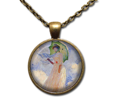 Monet's Woman with Parasol