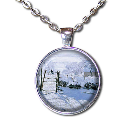 Monet's Magpie Winter Scene