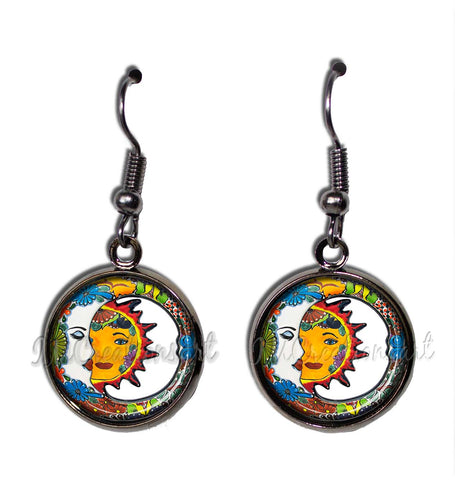 Mexican Tile Moon Sun