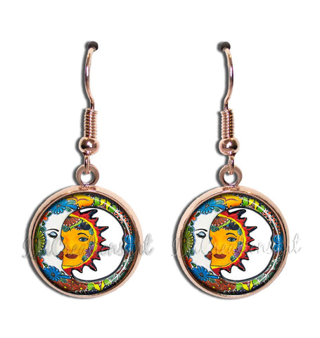 Mexican Tile Moon Sun