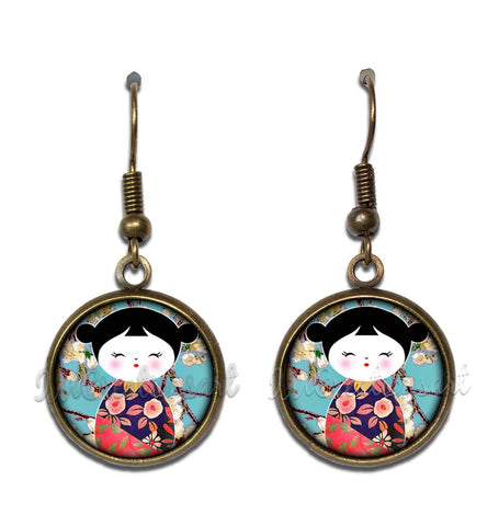 Kokeshi Doll Cherry Blossom