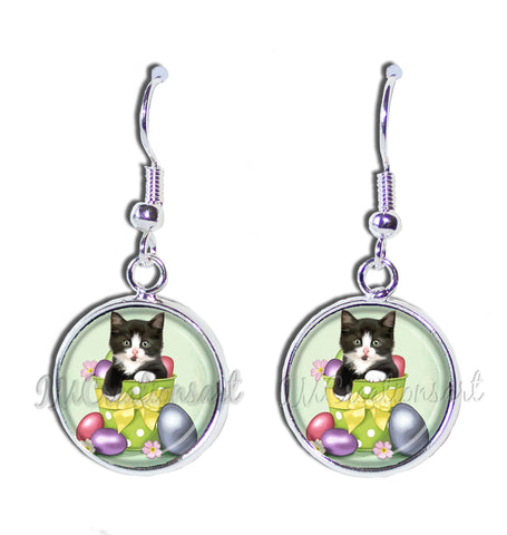 Tuxedo Cat Easter Eggs