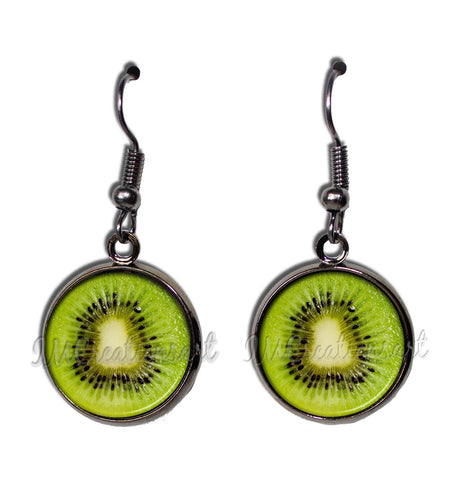Kiwi Dangling Earrings